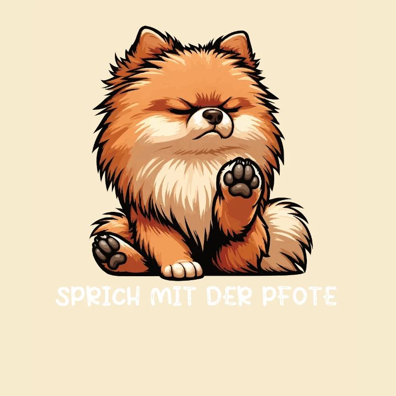 Sprich mit der Pfote Zwergspitz Zwergspitze Spitz