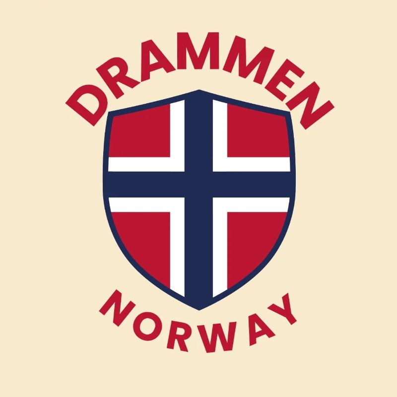 Drammen-Norwegen-Schildemblem