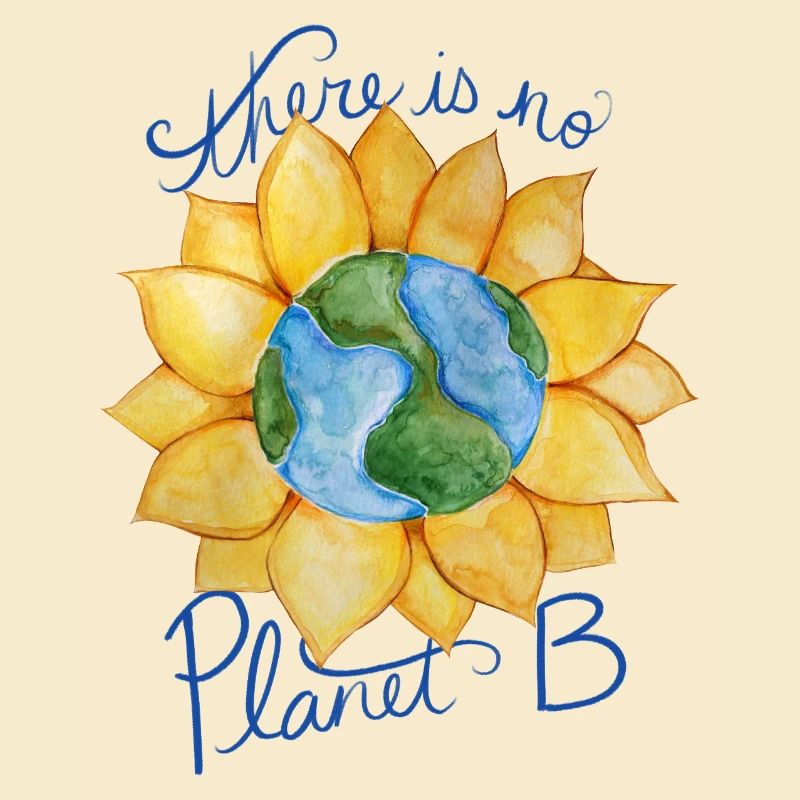 Earth Sunflower Eco Botschaft