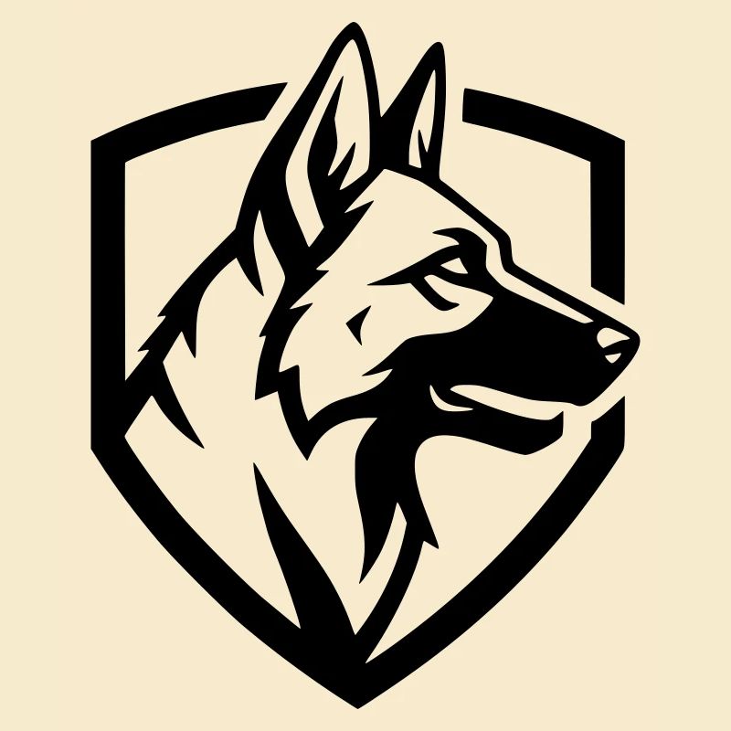 German Shepherd Crest Shield Security
