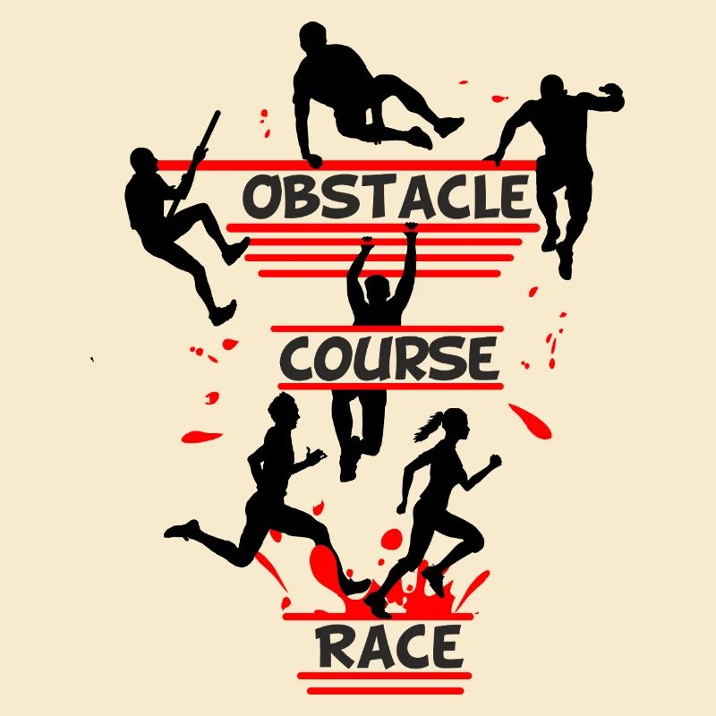 Obstacle Course Race – Full Action Silhouette