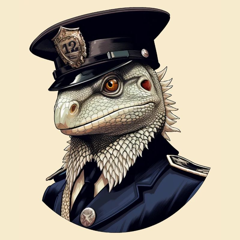 Polizei Eidechsen