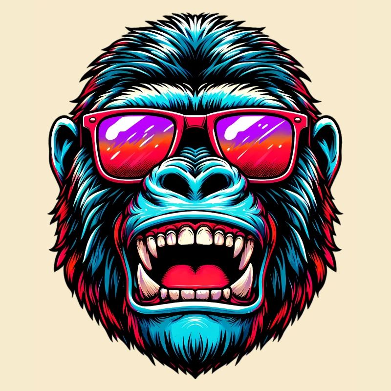 Gorillas mit Sonnenbrille