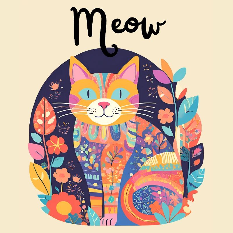 Bunte Katzen-Patchwork-Anthologie