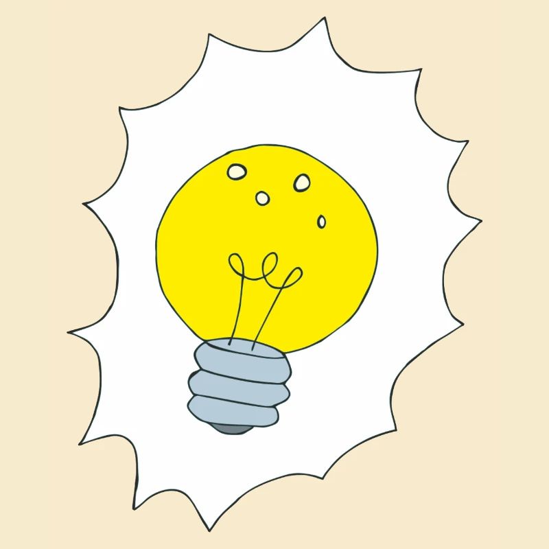 Creative Light Bulb Illustration