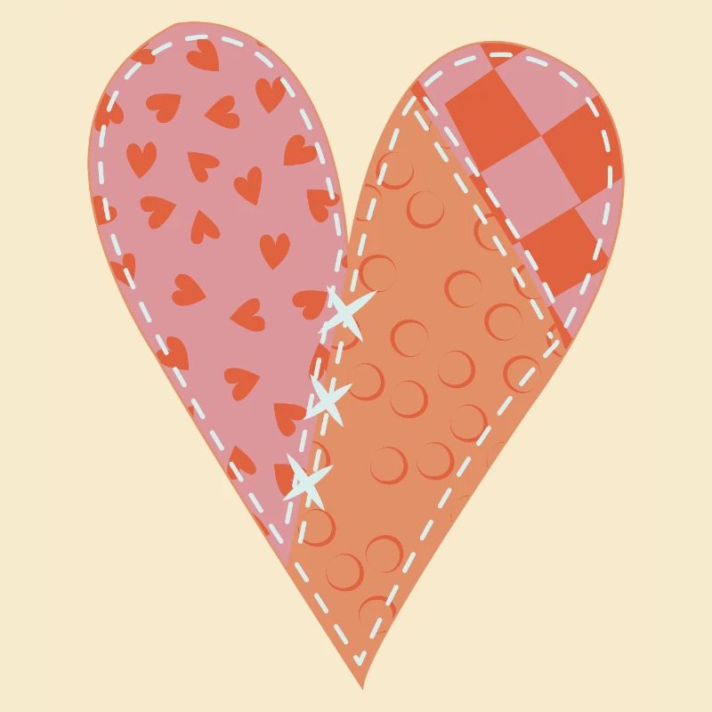 Patchwork Heart No10