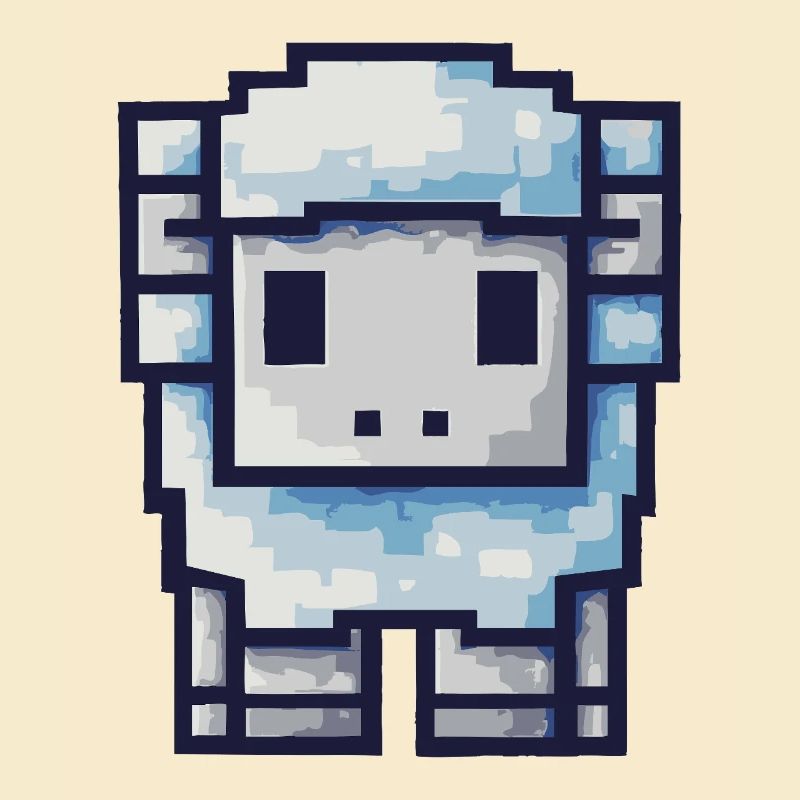 Pixel Sheep – Cute Retro Design