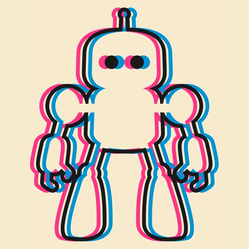 Robot 3D Effect IA Science-Fi