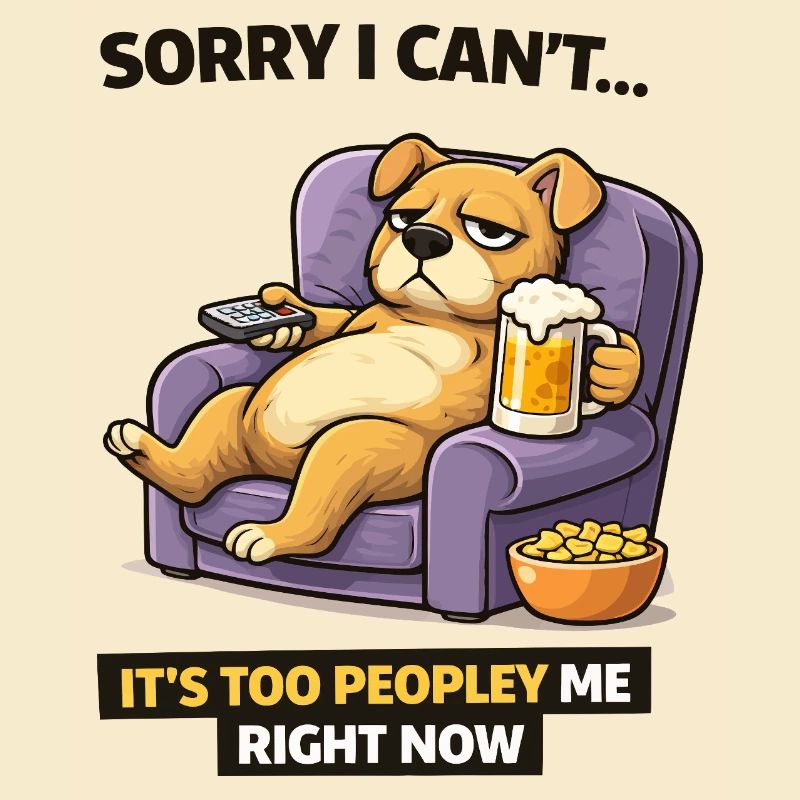 Chill Dog Sofa Beer Meme