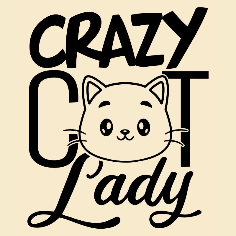 Fille folle de chat