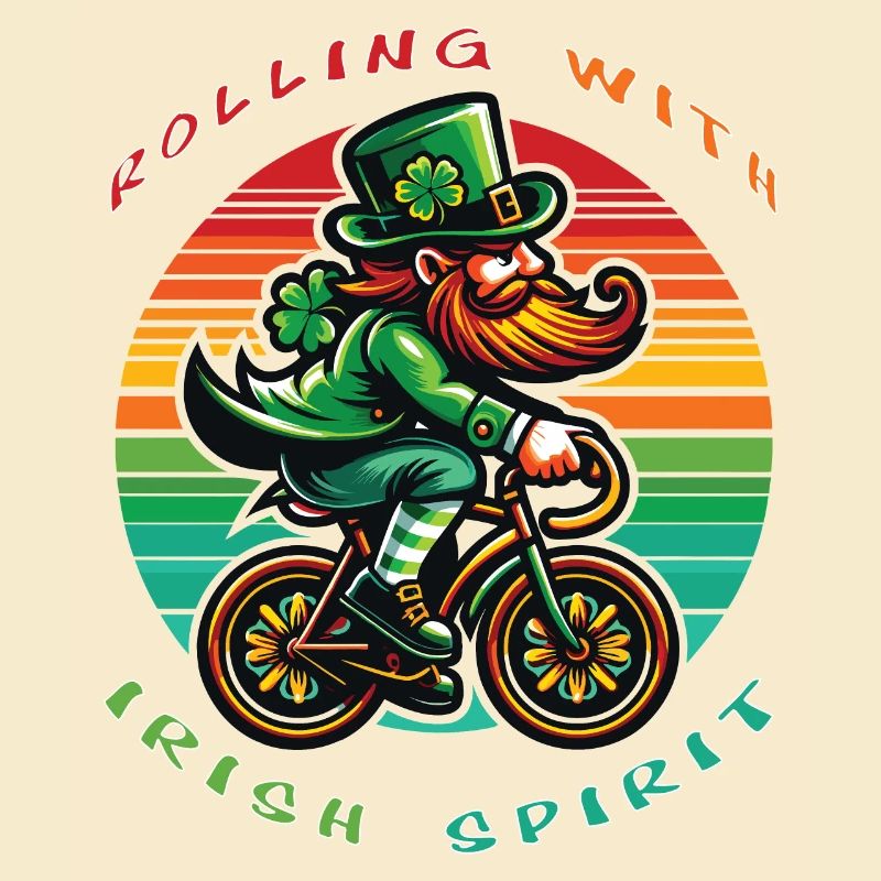 Leprechaun Cycling Saint-Patrick