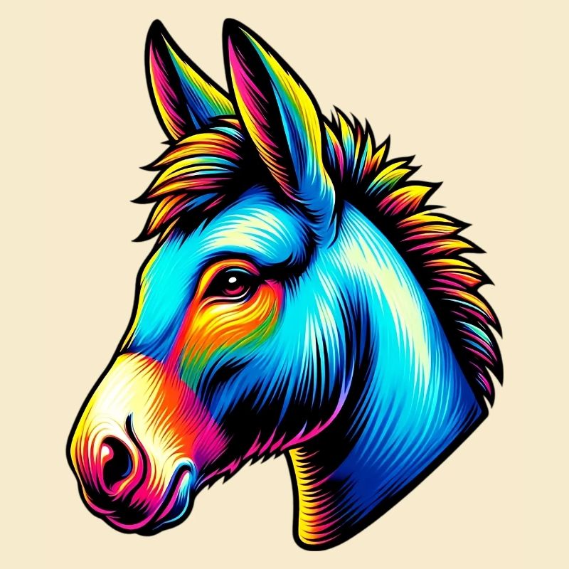 Âne âne tétine mule