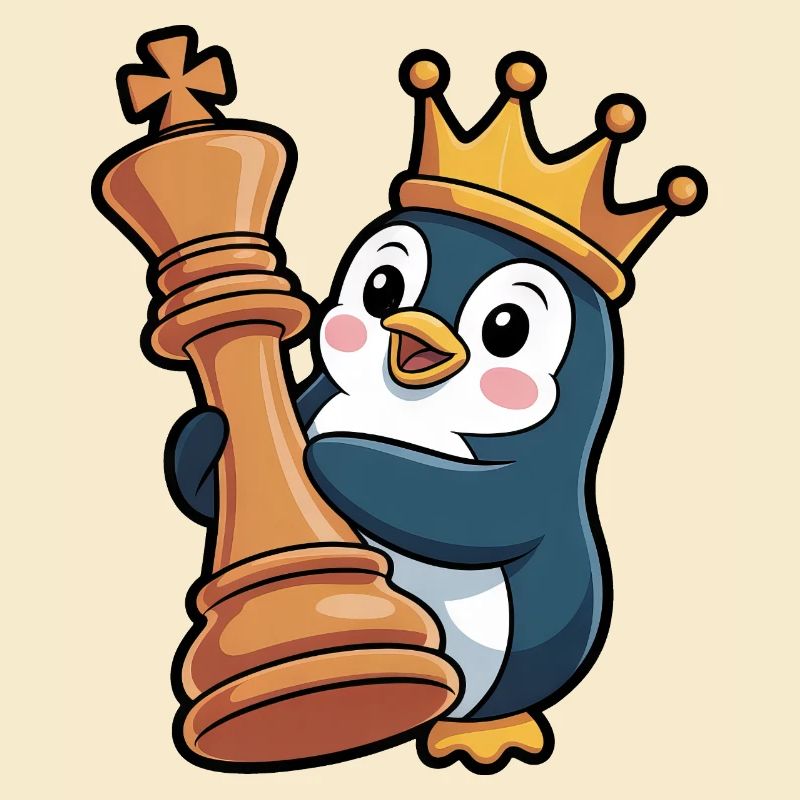 Mignon pingouin Chess King Queen Brain Game