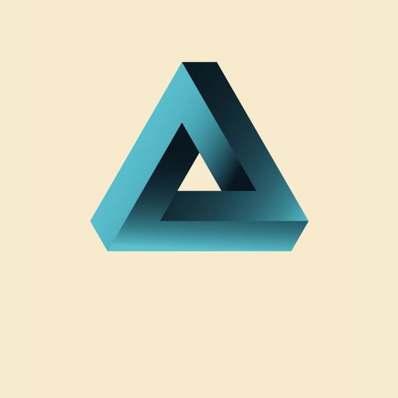 illusion illusion d’optique triangle nerd geek tri