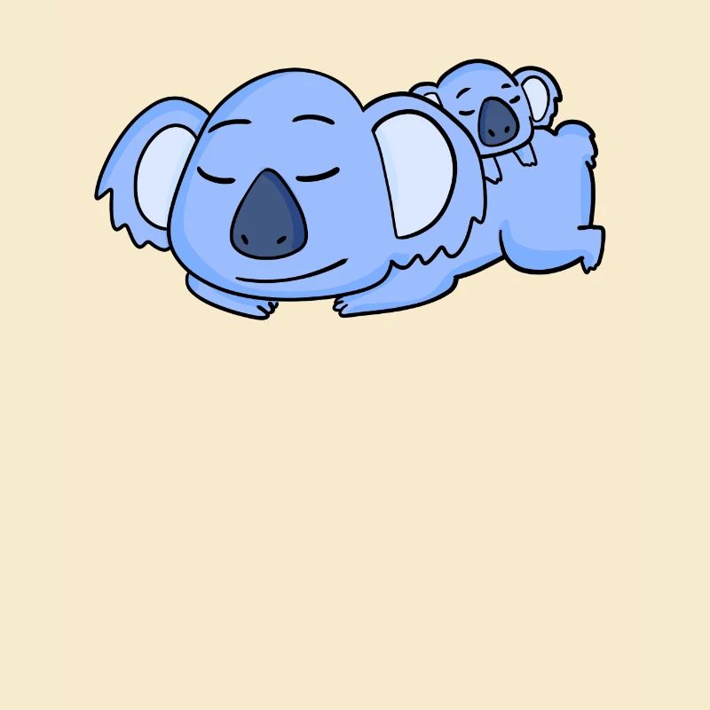 Papa Koala avec Bébé Koala