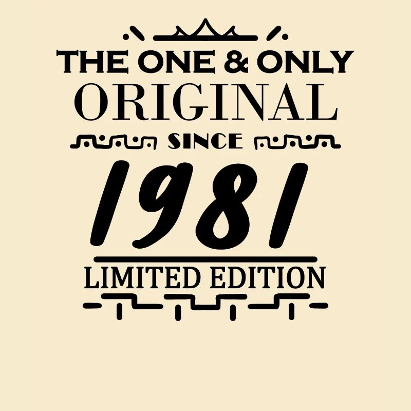 1981 - Année de construction 1981 - Naissance 1981