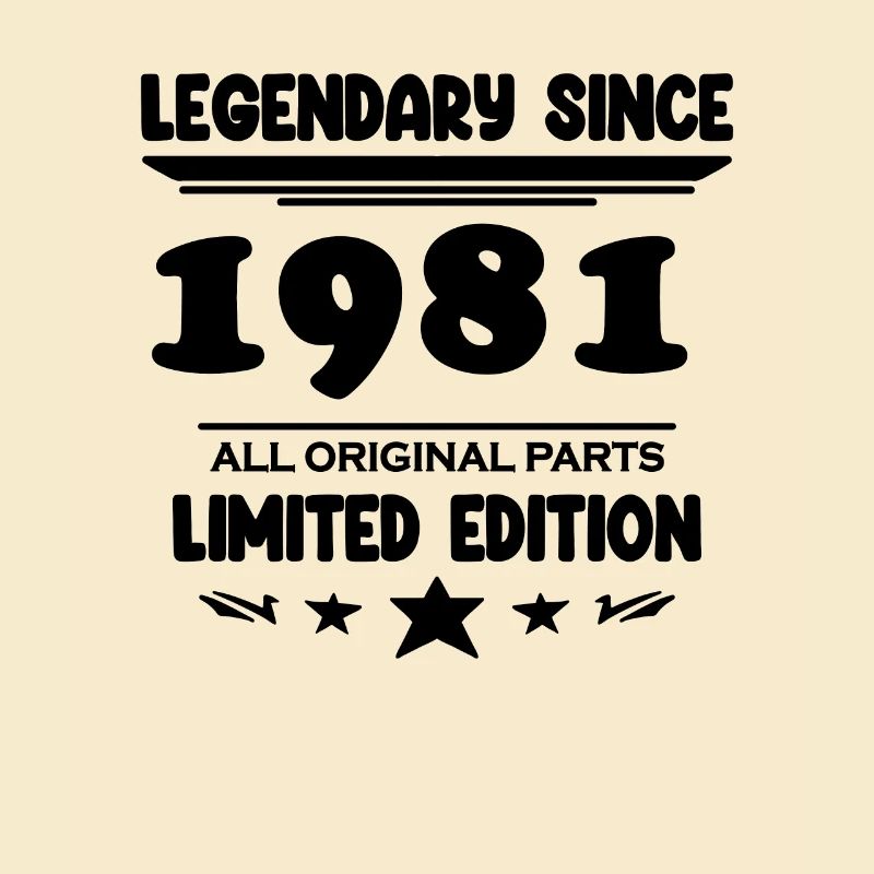 1981 - Né 1981 - Année de construction 1981