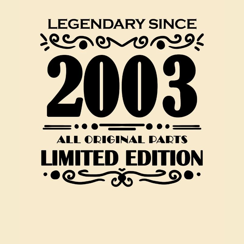 2003 - Né 2003 - Année de construction 2003
