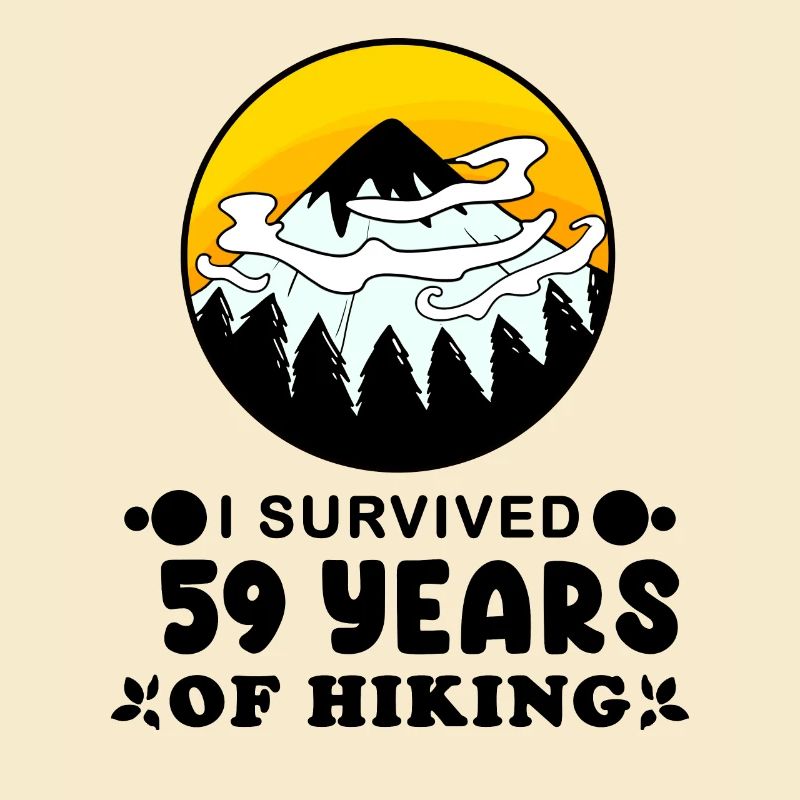 Mountain Wanderer 59th Birthday 59 years old Gift