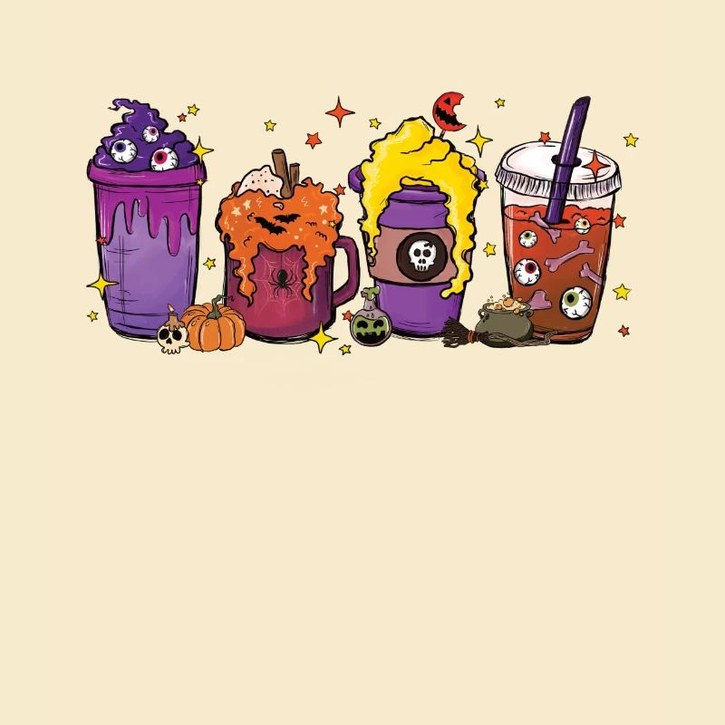 Coupe de chocolat chaud d’automne Halloween