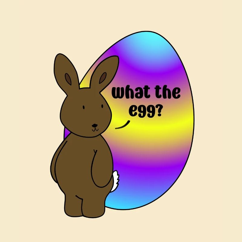 Happy Easter - Easter Bunny with Easter Egg