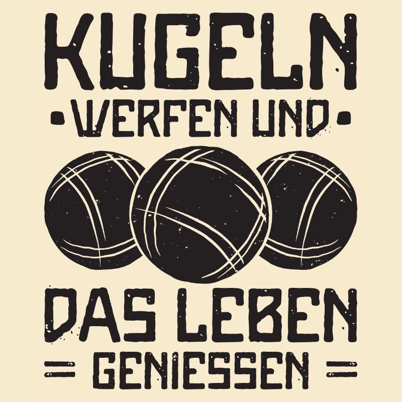 Boule Spruch Kugeln werfen Boccia Spiel Botcha
