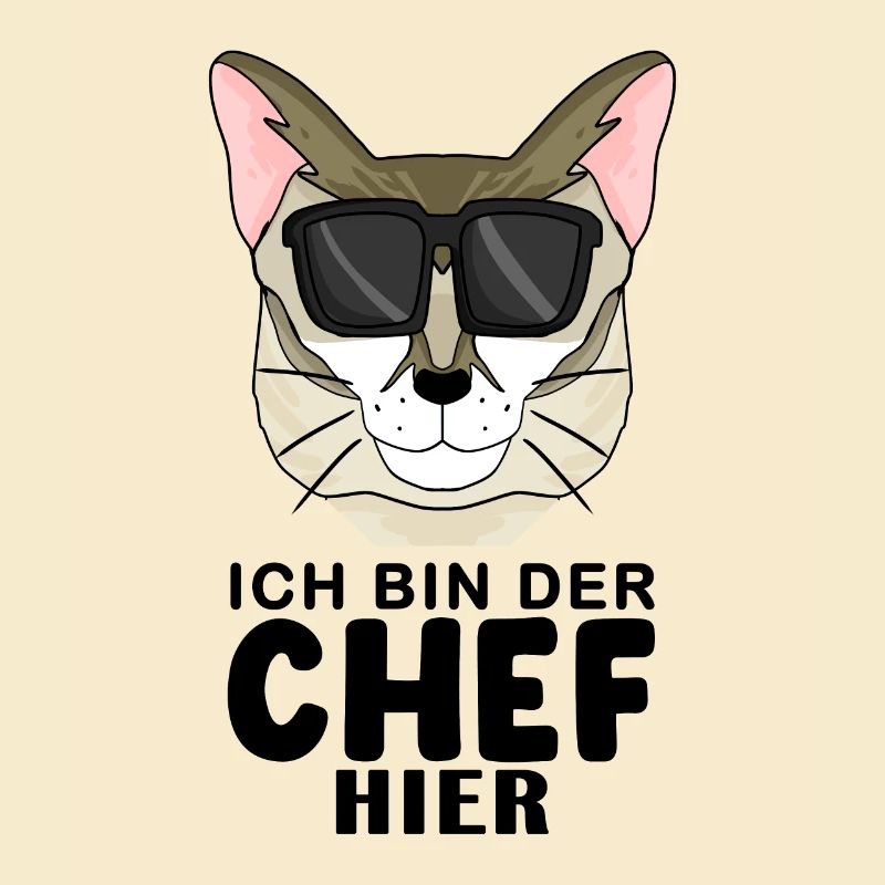 coole Katze - Singapura Katze - Chef Spruch