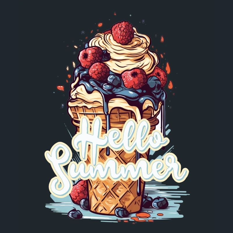 Hello Summer Eis Eiscreme Eisdiele