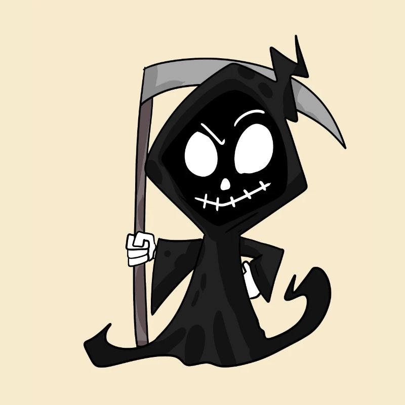 Grim Reaper with Scythe - Halloween