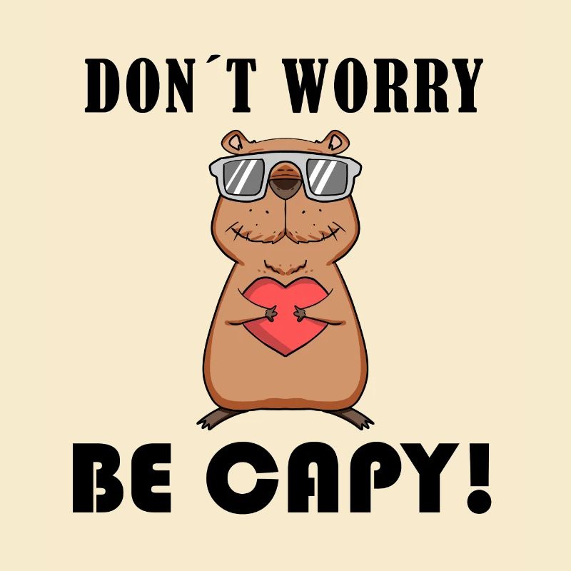 Capybara Wasserschwein Geschenk