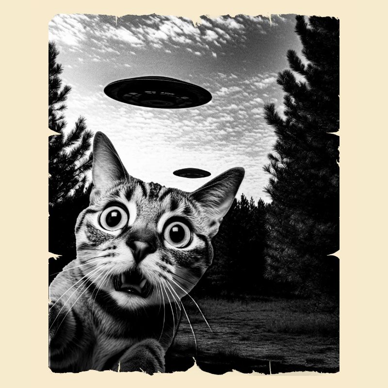 Cat Austerrestrial Invasion Uap Weirdcore