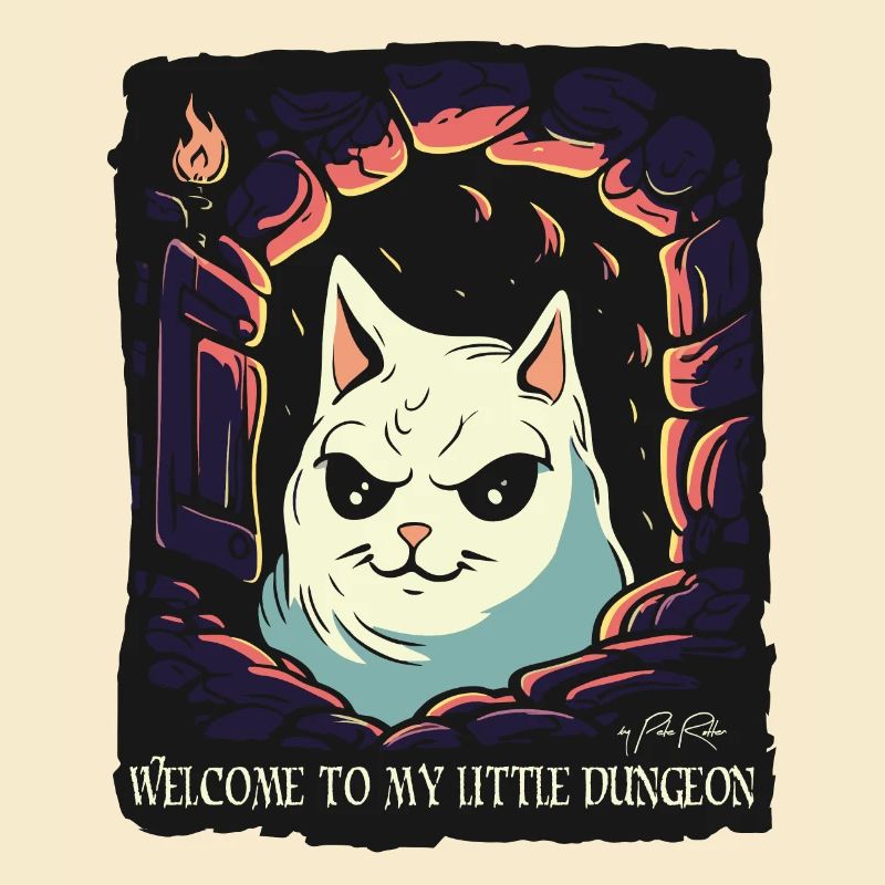 Bienvenue dans le donjon du chat maléfique