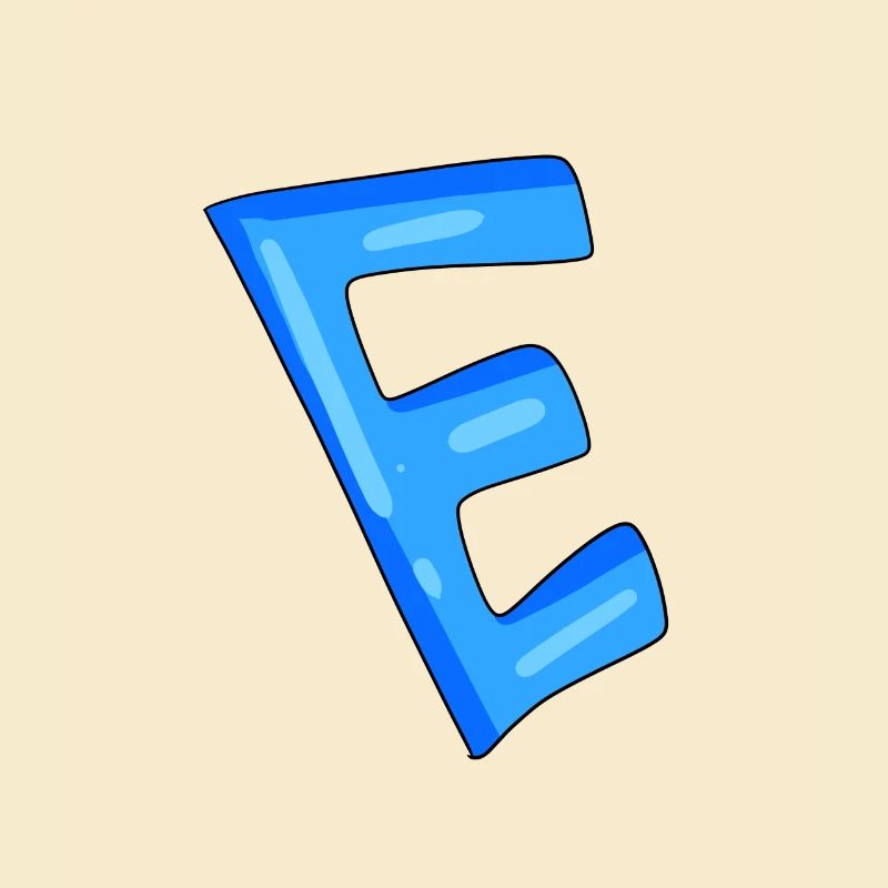 Buchstabe E Anfangsbuchstabe