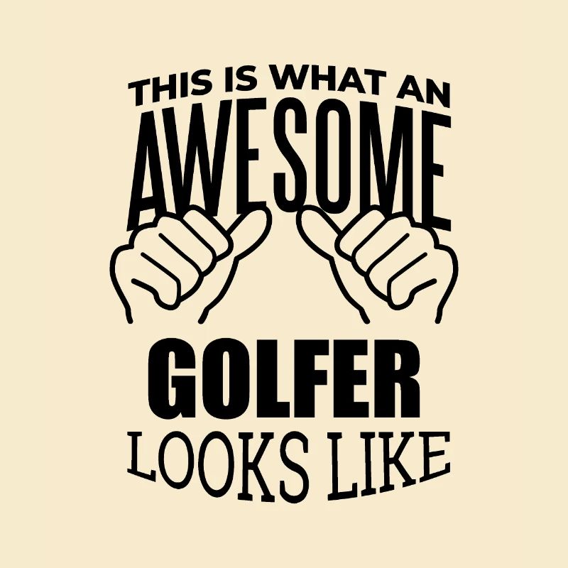 Golf spielend