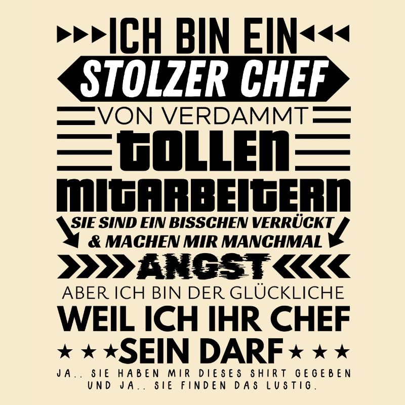 stolzer Chef Von Verdammt Tollen Mitarbeitern