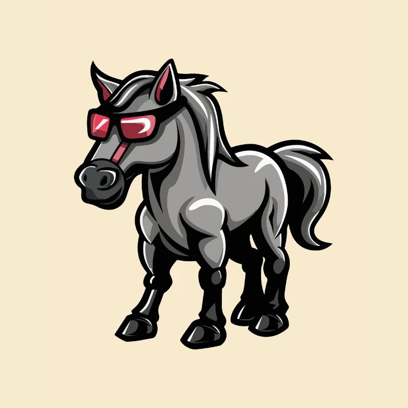 Horse Comic Cool