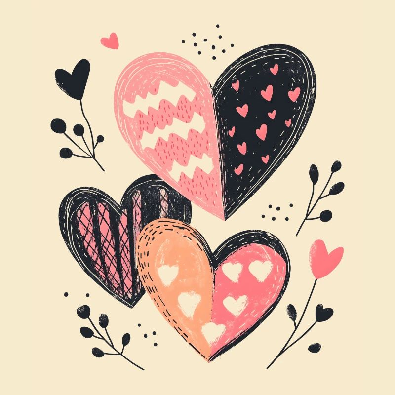 Heart Pattern Heart Pattern Valentine's Day Love Gift