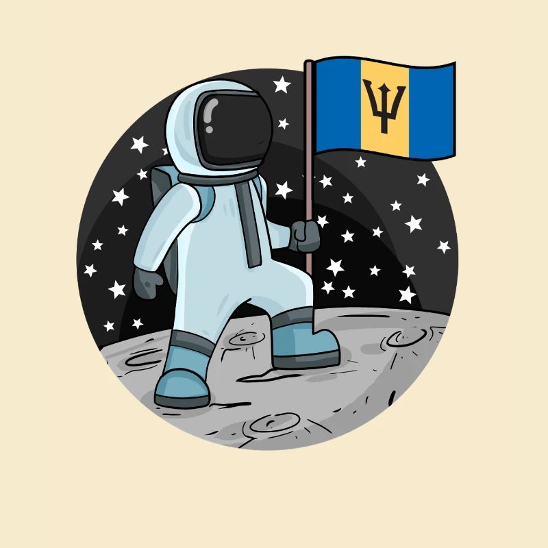 Drapeau astronaute Barbade