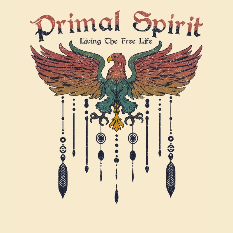 Primal Spirit Boho Eagle Bird Bohemian Freedom
