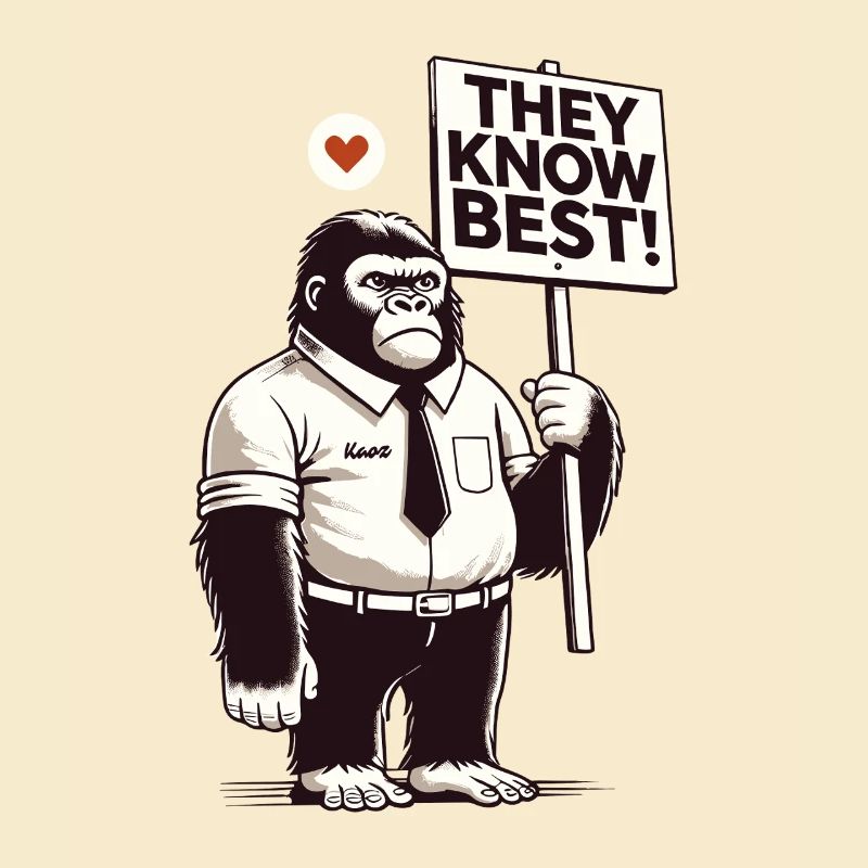 Bon gorille avec bouclier : Vous savez mieux !