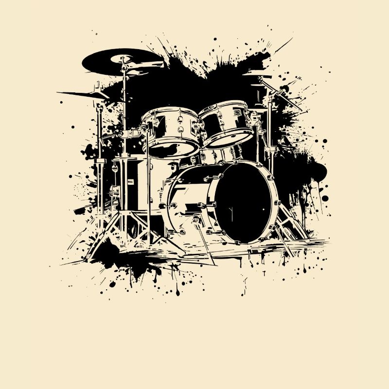 Drum Kit Zeichnung