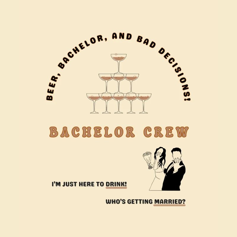 Fun design for bachelor party