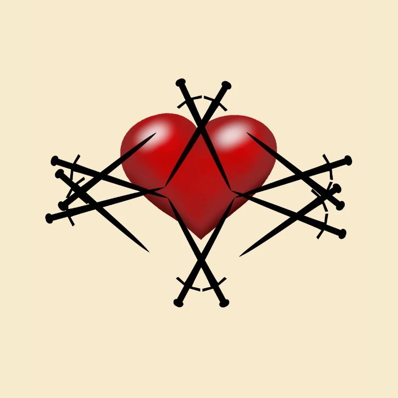 Épée Épées Coeur Guerrier Épéiste