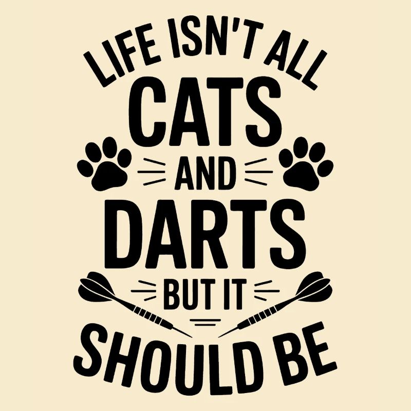 Fléchettes Dire Chats Fléchettes Drôles Fléchettes Cadeau