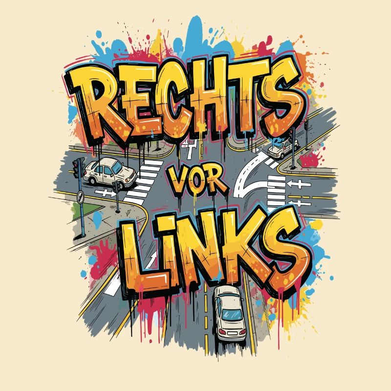 Rechts Vor Links -Graffiti Style