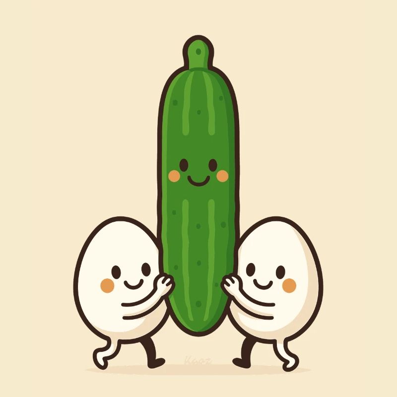 Zwei Eier & eine Gurke – Beste Freunde