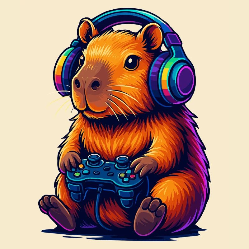 Gaming Capybara Vibes