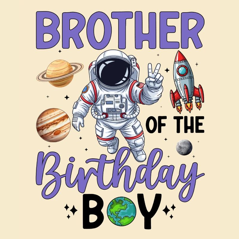 Conception d'anniversaire Space Brother