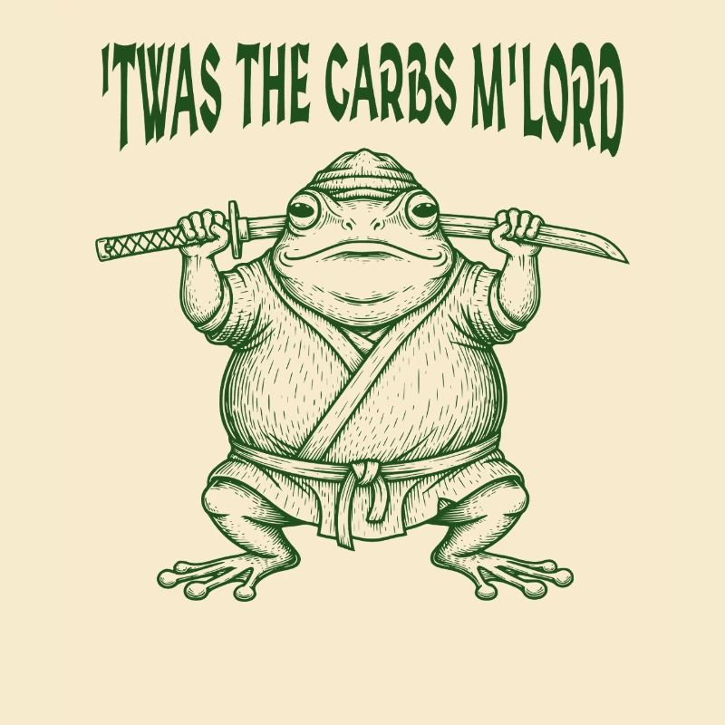 C’était les glucides M’Lord Grenouille médiévale Meme Fat Toad