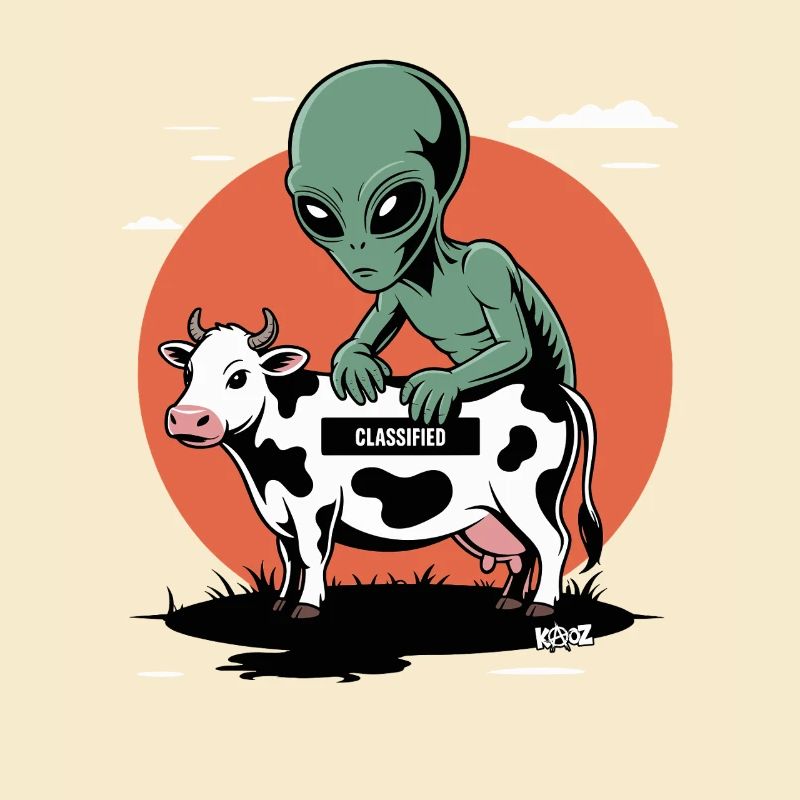 Alien avec vache